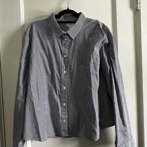 Women’s Striped and bedazzled Shirt